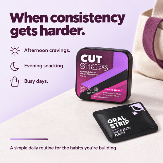 CutStrips Mixed Berry Appetite Control and Weight Loss Strips